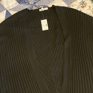 Maurices Black Ribbed Cardigan